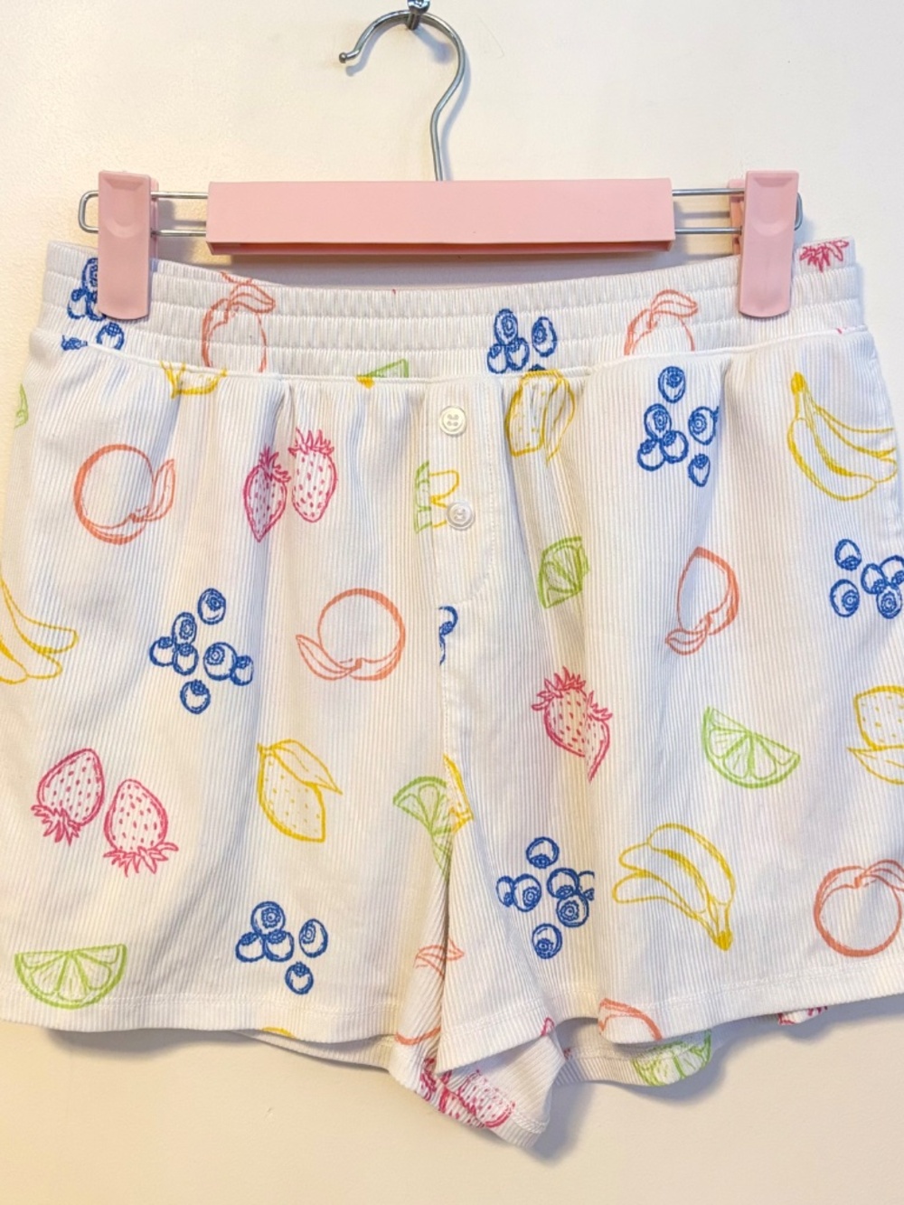 Jaclyn Lounge Pajama Matching Set Cami Tank Top Shorts Multicolor Fruit Small - Picture 3 of 4